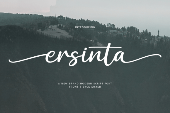 Ersinta: A Script Font for Editorial Elegance