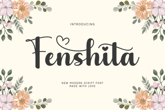 Fenshita: A Script Typeface for Web Design with Heartfelt Style