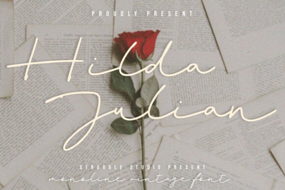 Hilda Julian: A Script Font That Brings Elegance to Web Design Layouts