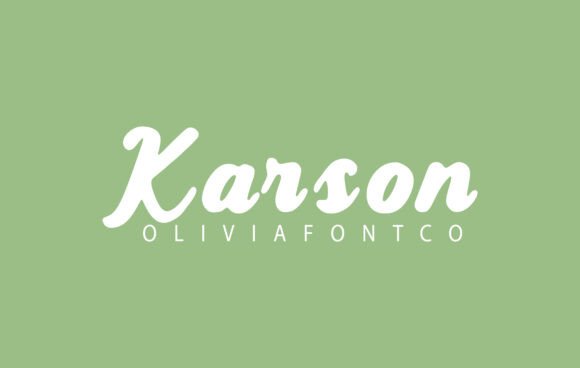 Karson Font: A Handwritten Typeface for Modern Web Design