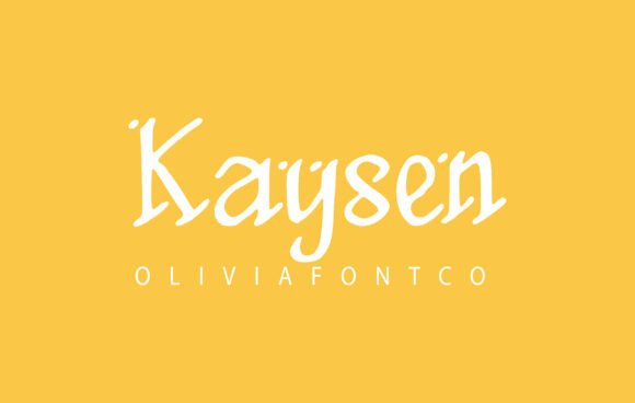 Kaysen Font: A Handwritten Typeface for Editorial Storytellers