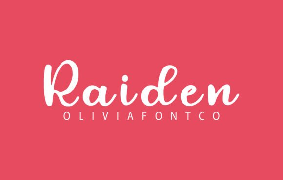 Raiden Font: A Handwritten Script Typeface for Modern Web Design