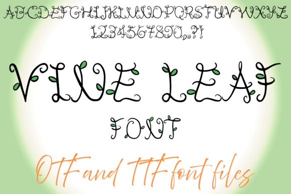 Vine Leaf Display Font Brings Garden Charm to Editorial Design